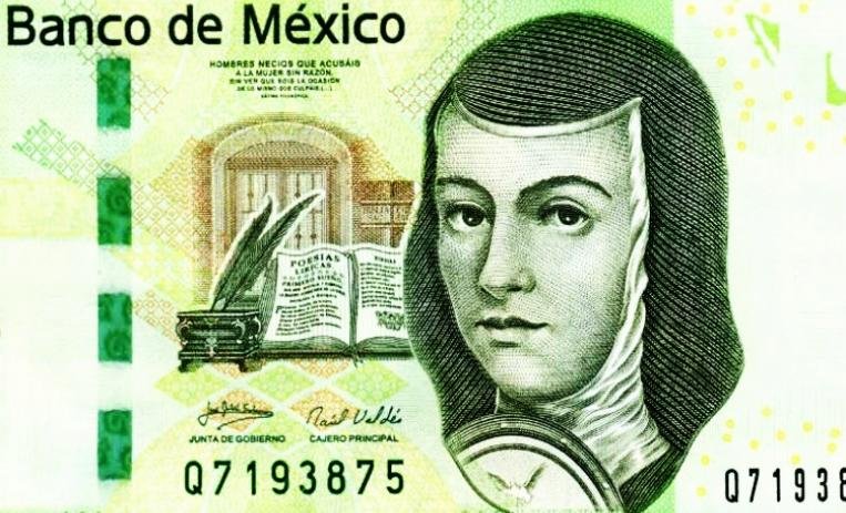 Sor Juana Inés de la Cruz, woman with too many names was a poet, a dramatist, a scholar and a nun who invented  buñuelos, which got her on the 200 peso note. But didn’t get her a husband, which oversight got her into a convent.