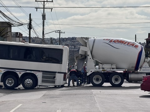 Bus Gets Stuck