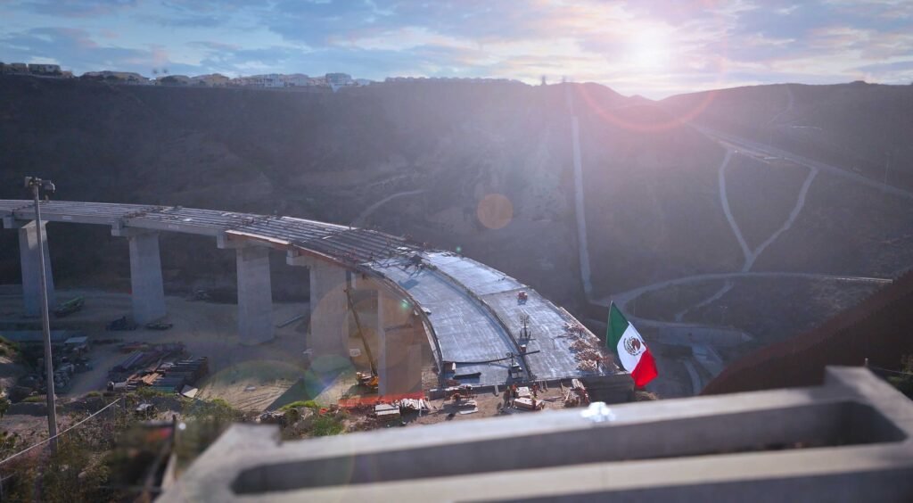 Tijuana’s Viaduct Rises Above the Border Wall