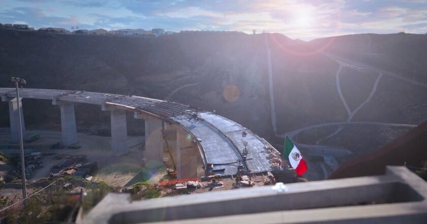 Tijuana’s Viaduct Rises Above the Border Wall