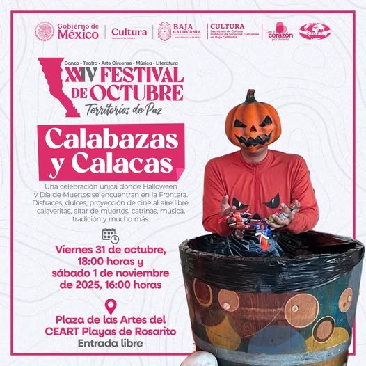 Pumpkins and calacas