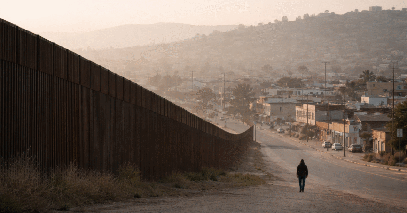 Morning Quiet Along the Tijuana Line